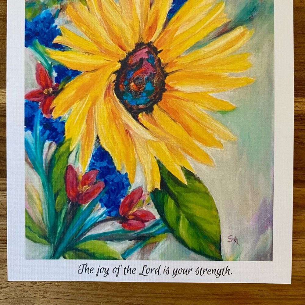 Little sunflower print “Sunny” 4 by 5 inch